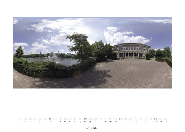 360 Grad  Panoramakalender