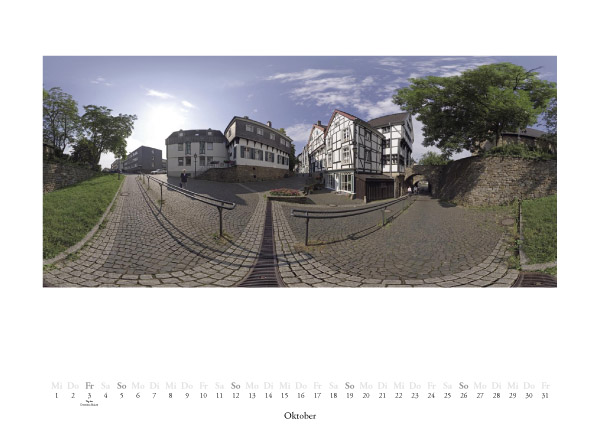 360 Grad  Panoramakalender