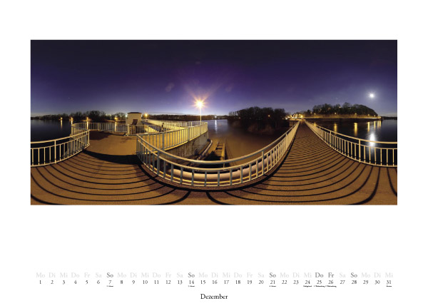 360 Grad  Panoramakalender