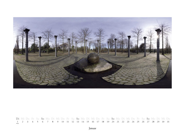 360 Grad  Panoramakalender